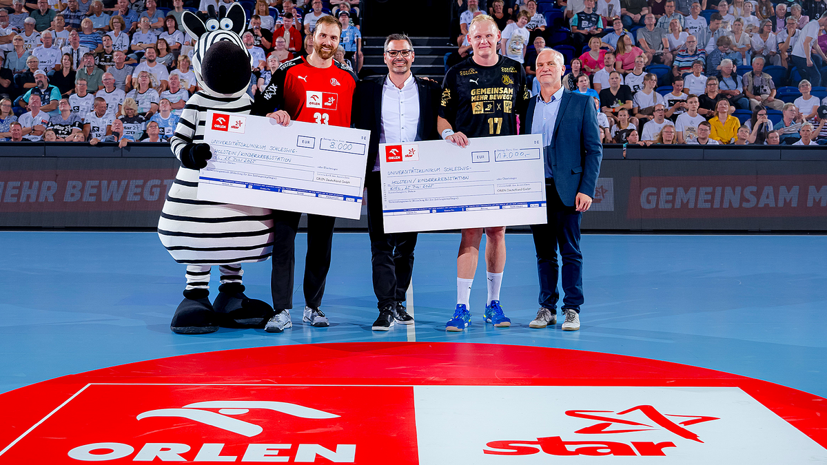 Langjährige Spielerpatenschaft: Orlen Deutschland spendet über 135.000 Euro