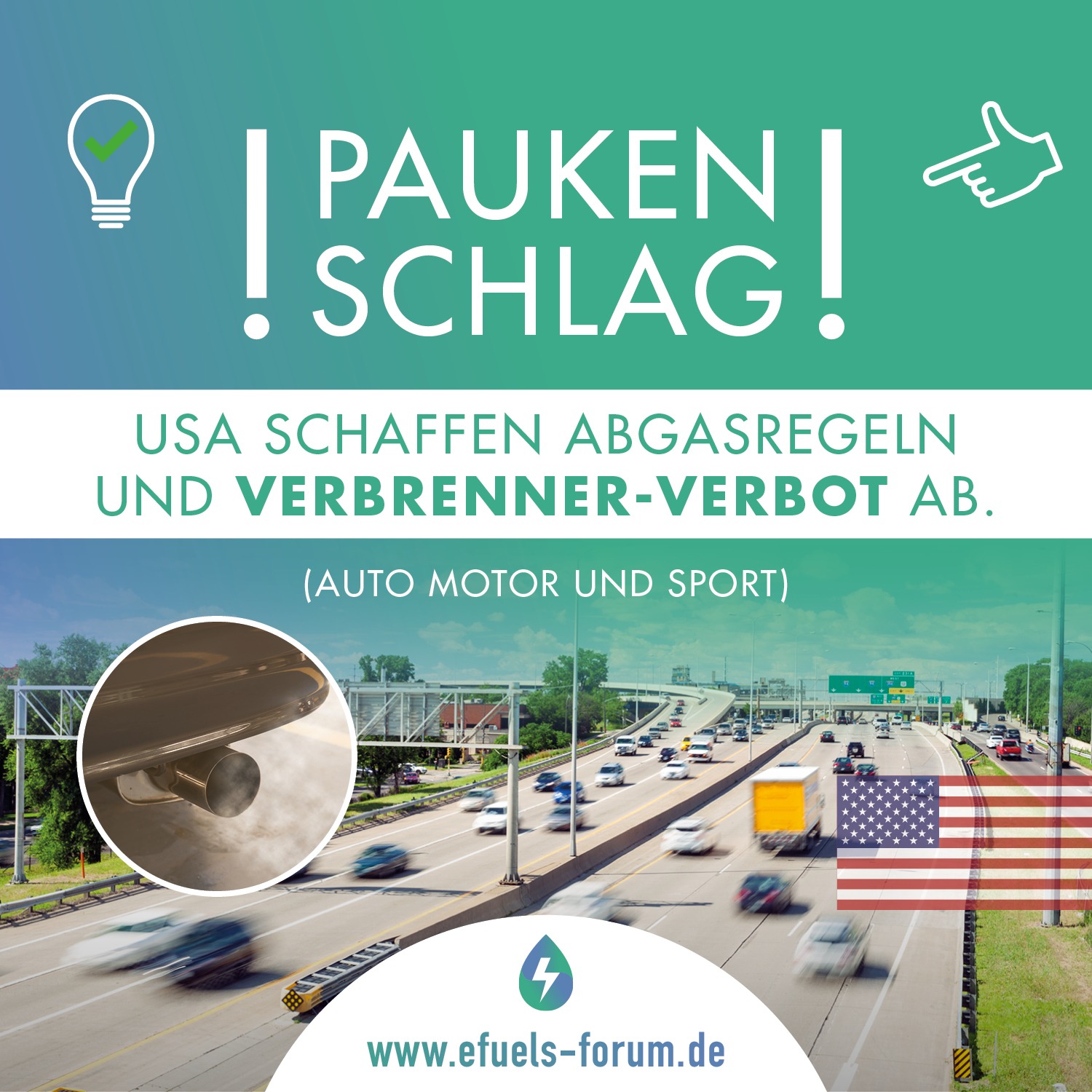 USA schaffen Abgasregeln und Verbrennerverbot ab