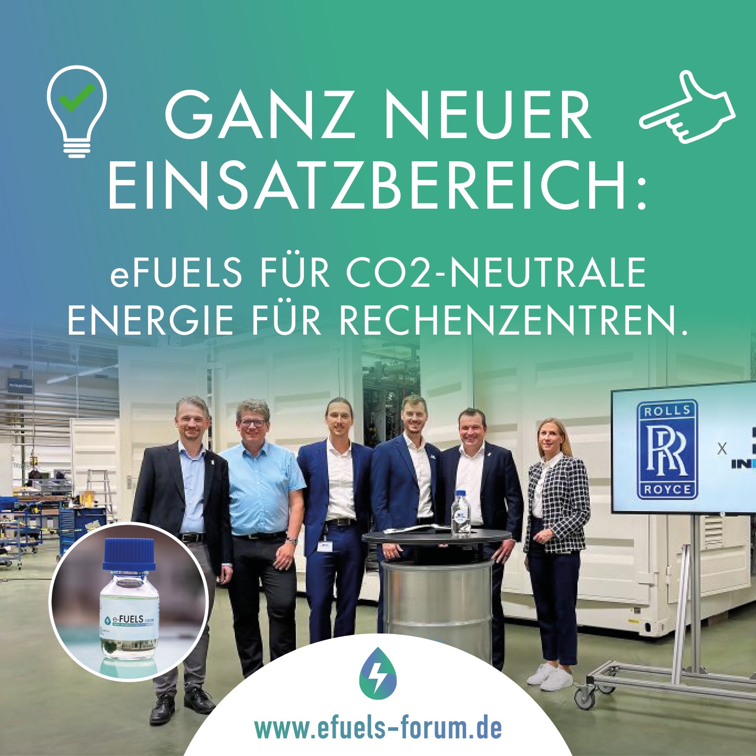 eFuels für Energie bei Rechenzentren