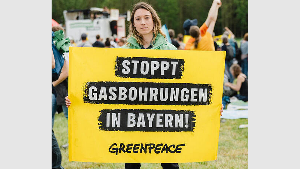 Nähe Ammersee: Greenpeace protestiert auf Bohrplatz gegen Gasförderung