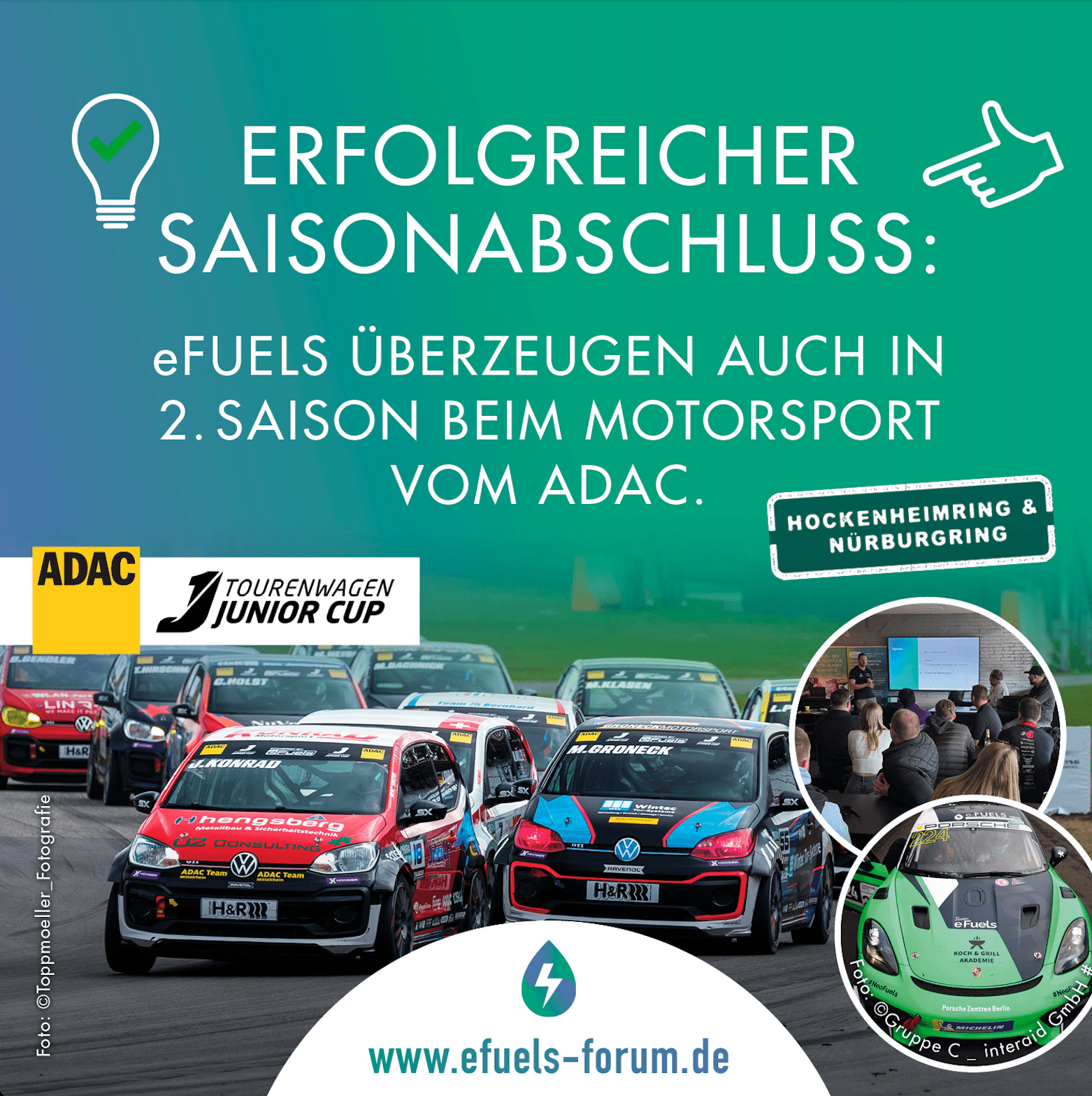 Erfolgreicher Saisonabschluss beim ADAC Tourenwagen Junior Cup