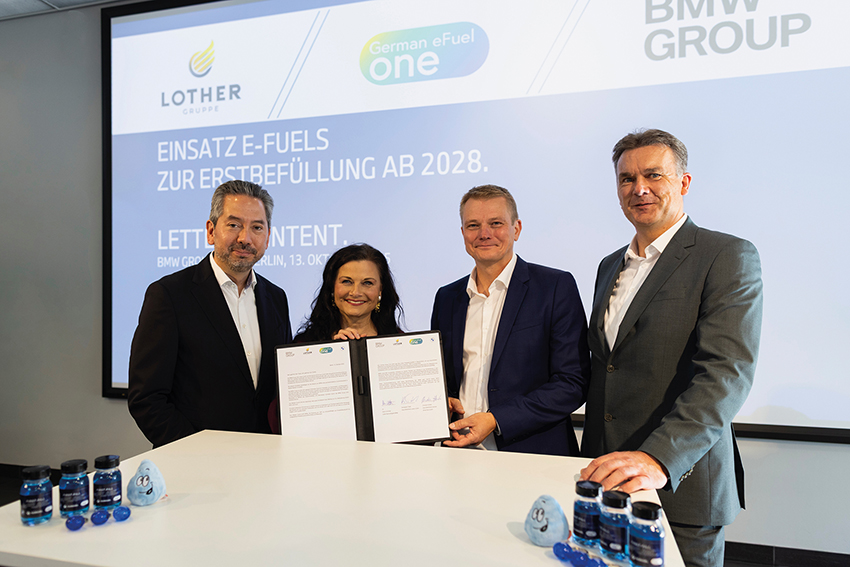 BMW Group, LOTHER und German eFuel One starten Partnerschaft für klimafreundliche eFuels