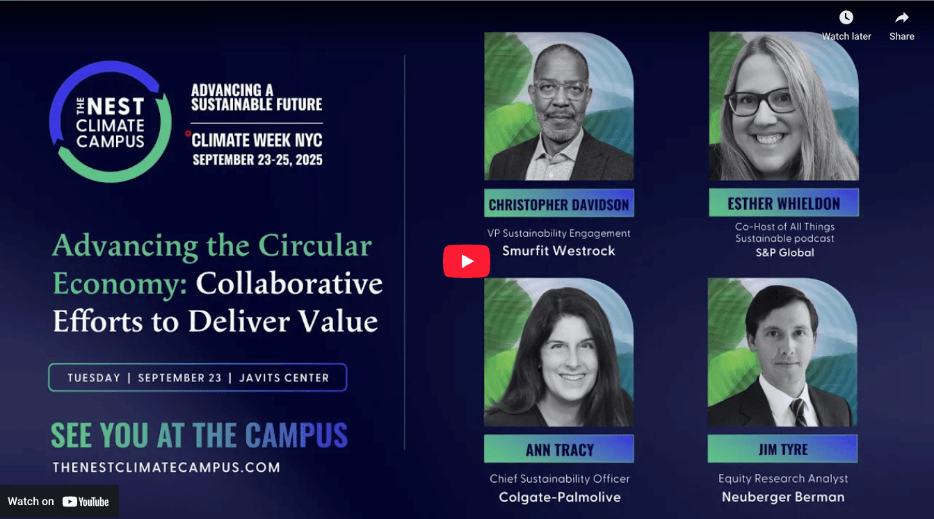 Advancing the Circular Economy: Key Takeaways on Collaborative Partnerships from Nest Climate Campus at Climate Week 2025