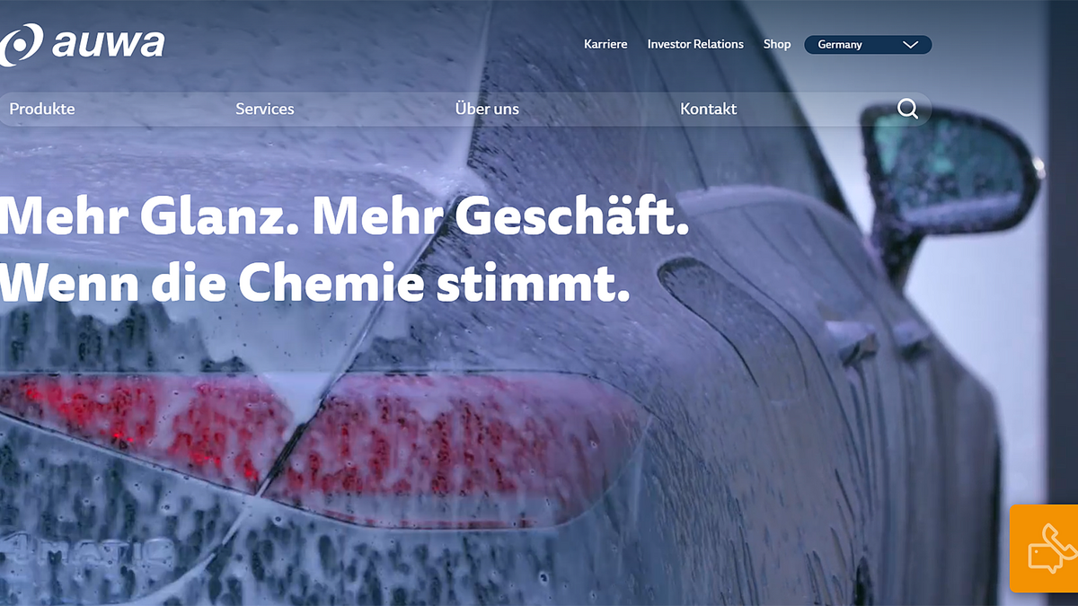 Neue Internetseite: AUWA-Chemie im frischen Look