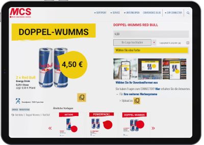 Shop IQ – Web-App mit „MCS Connector“ verknüpft