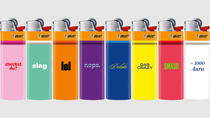 BIC Feuerzeug Vorderseite