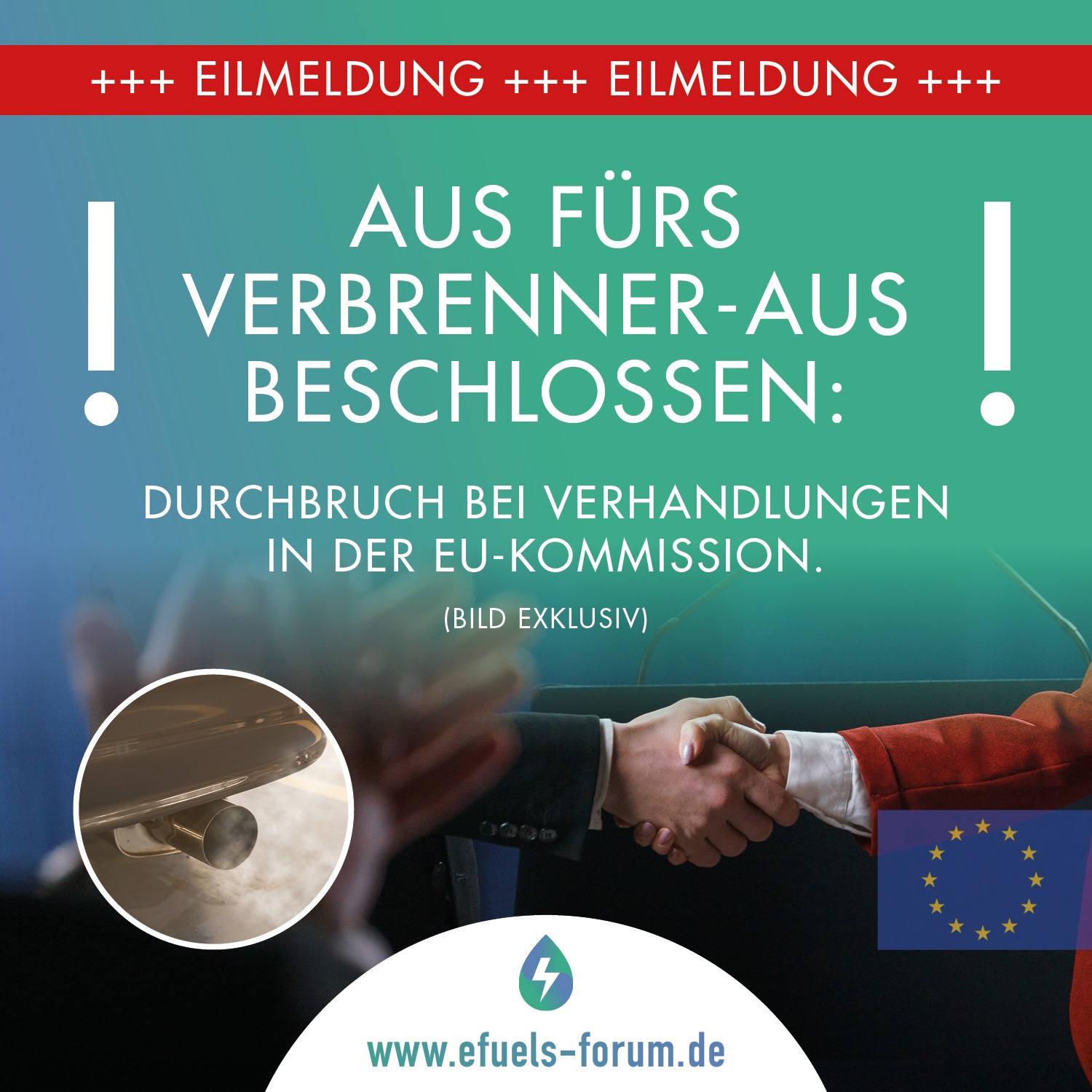 Aus fürs Verbrenner-Aus: Durchbruch bei Verhandlungen in EU-Kommission