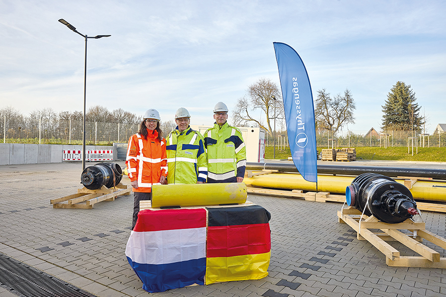 Joint Development Agreement: Gasunie und Thyssengas starten grenzüberschreitende Wasserstoff-Infrastruktur