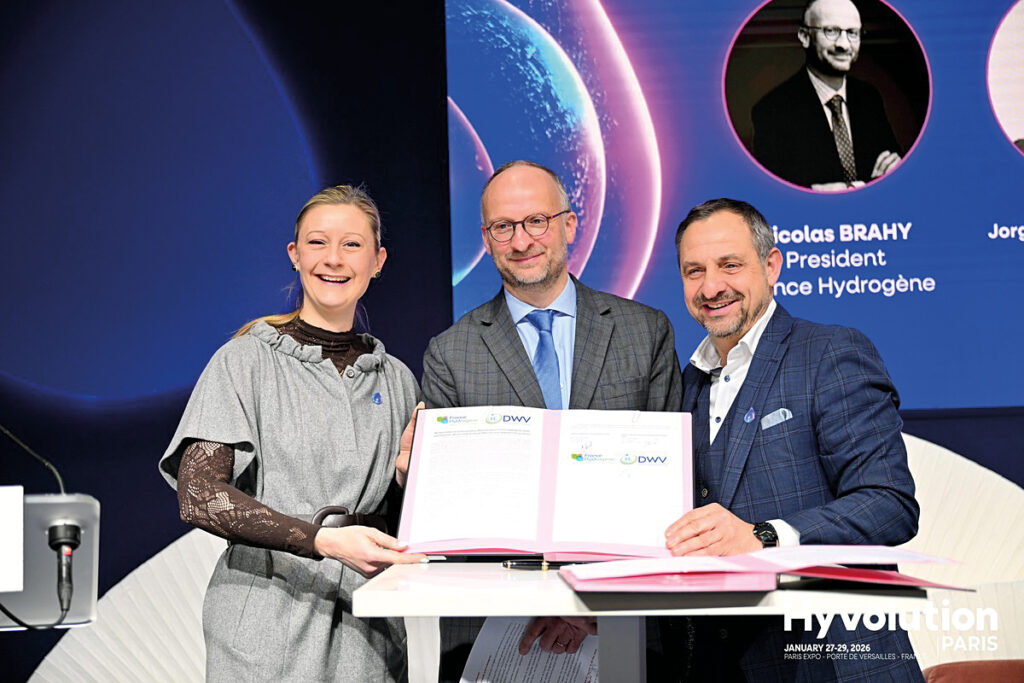 DWV und France Hydrogène unterzeichnen MoU auf der Hyvolution Paris