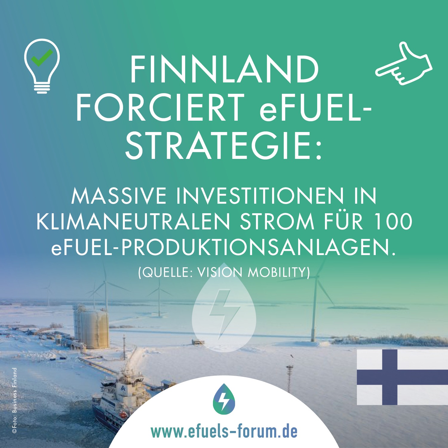 Finnland schafft Fakten beim Thema eFuels